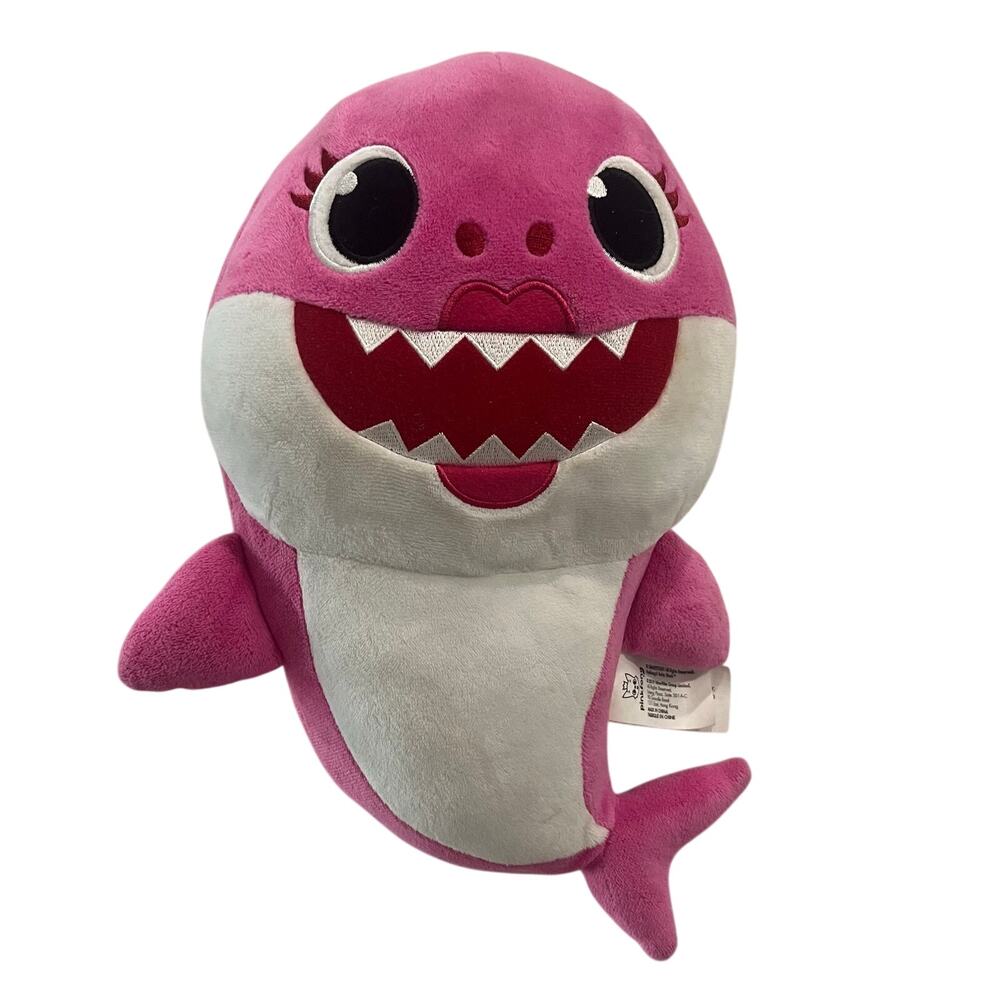 WowWee Mommy Shark 11" Sound Plush Pink Shark Official Pinkfong Works